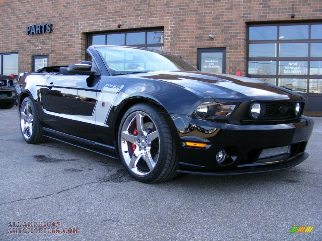 2010 Mustang Roush 427 Supercharged Convertible - Black / Charcoal Black photo #1