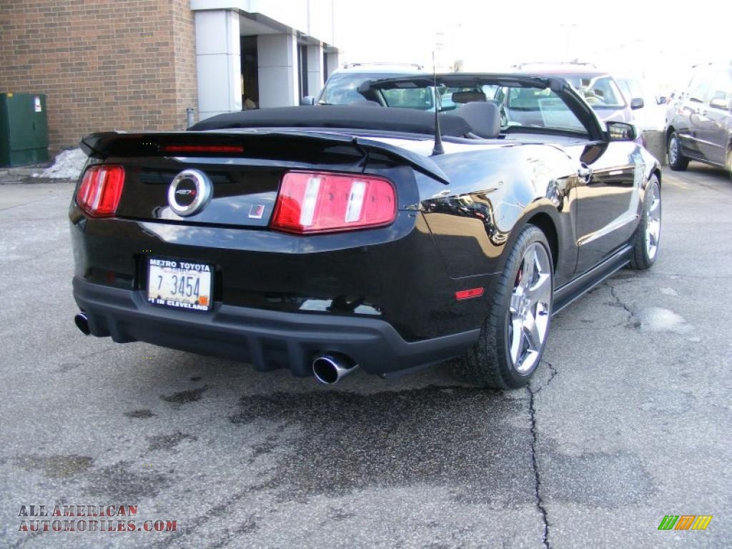 2010 Mustang Roush 427 Supercharged Convertible - Black / Charcoal Black photo #3