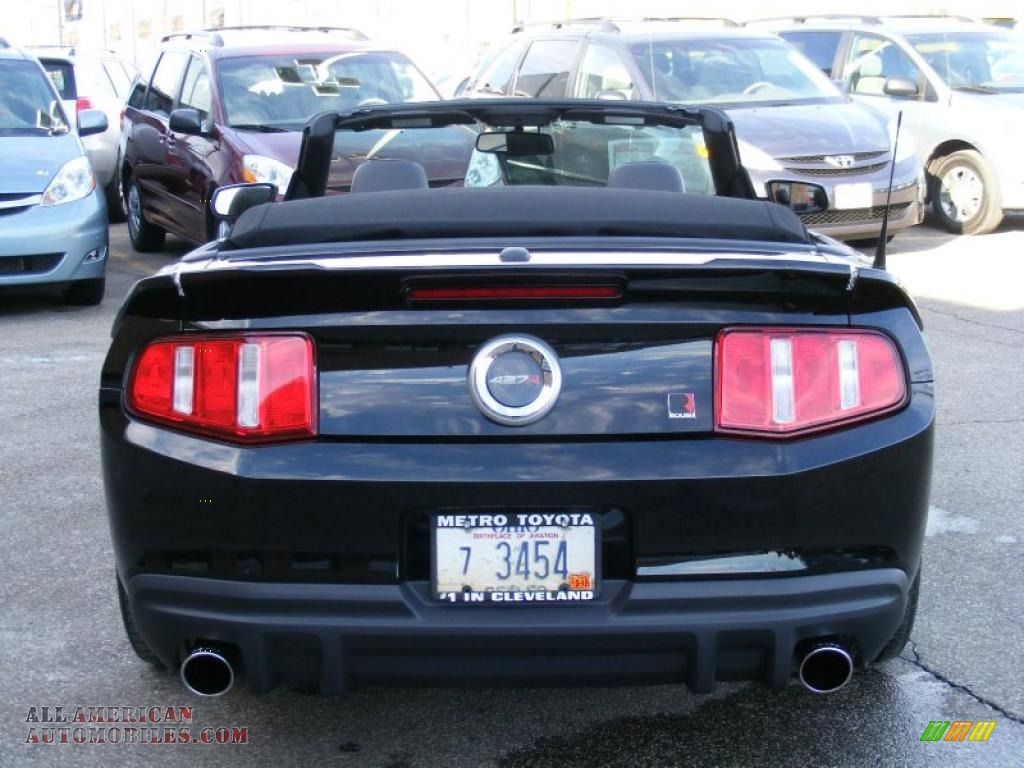 2010 Mustang Roush 427 Supercharged Convertible - Black / Charcoal Black photo #4