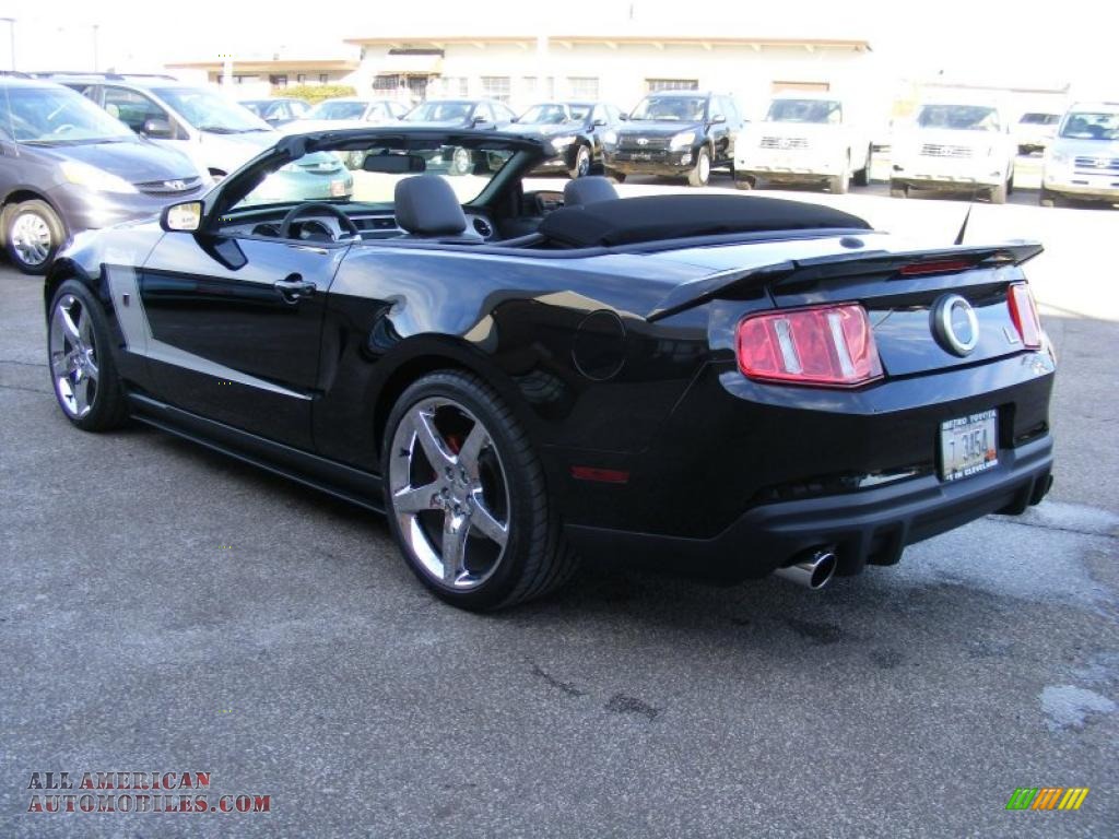 2010 Mustang Roush 427 Supercharged Convertible - Black / Charcoal Black photo #5
