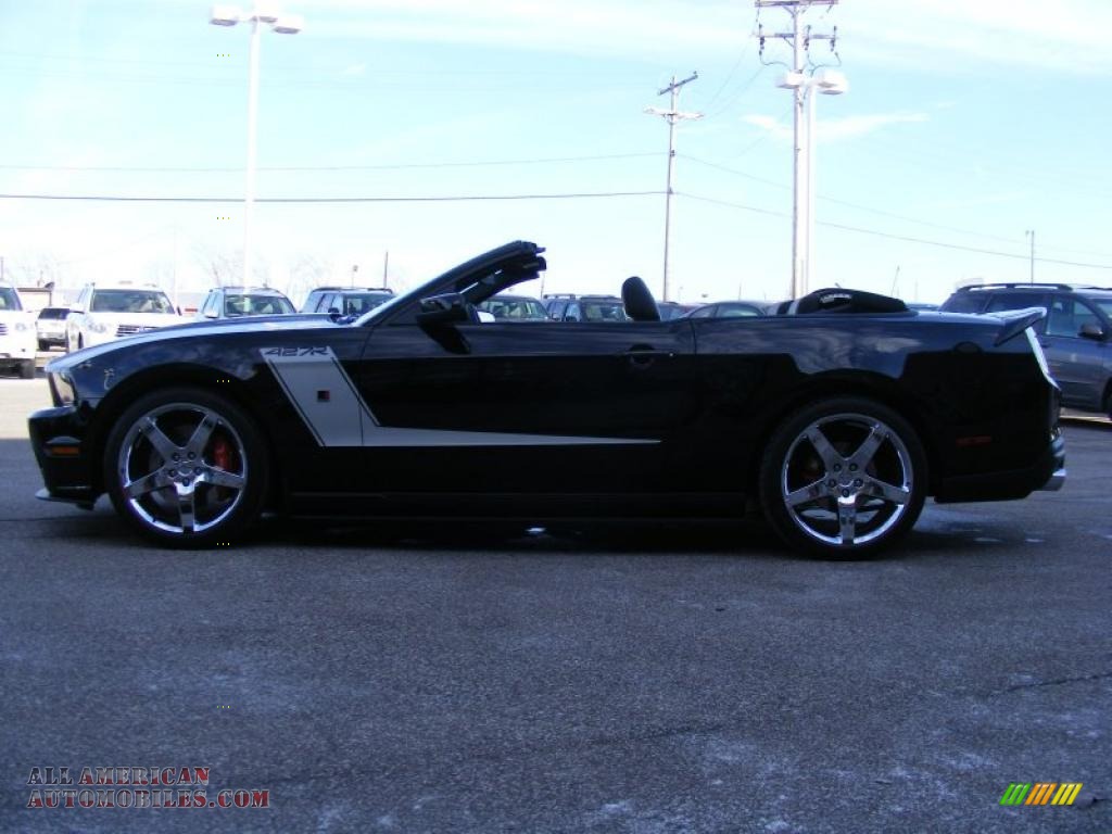 2010 Mustang Roush 427 Supercharged Convertible - Black / Charcoal Black photo #7
