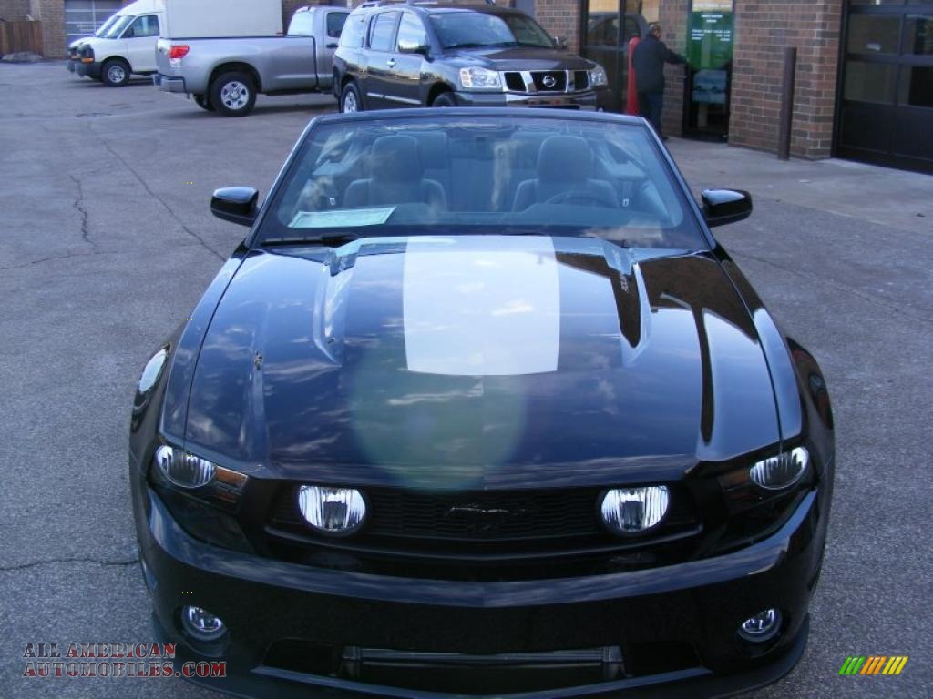2010 Mustang Roush 427 Supercharged Convertible - Black / Charcoal Black photo #11