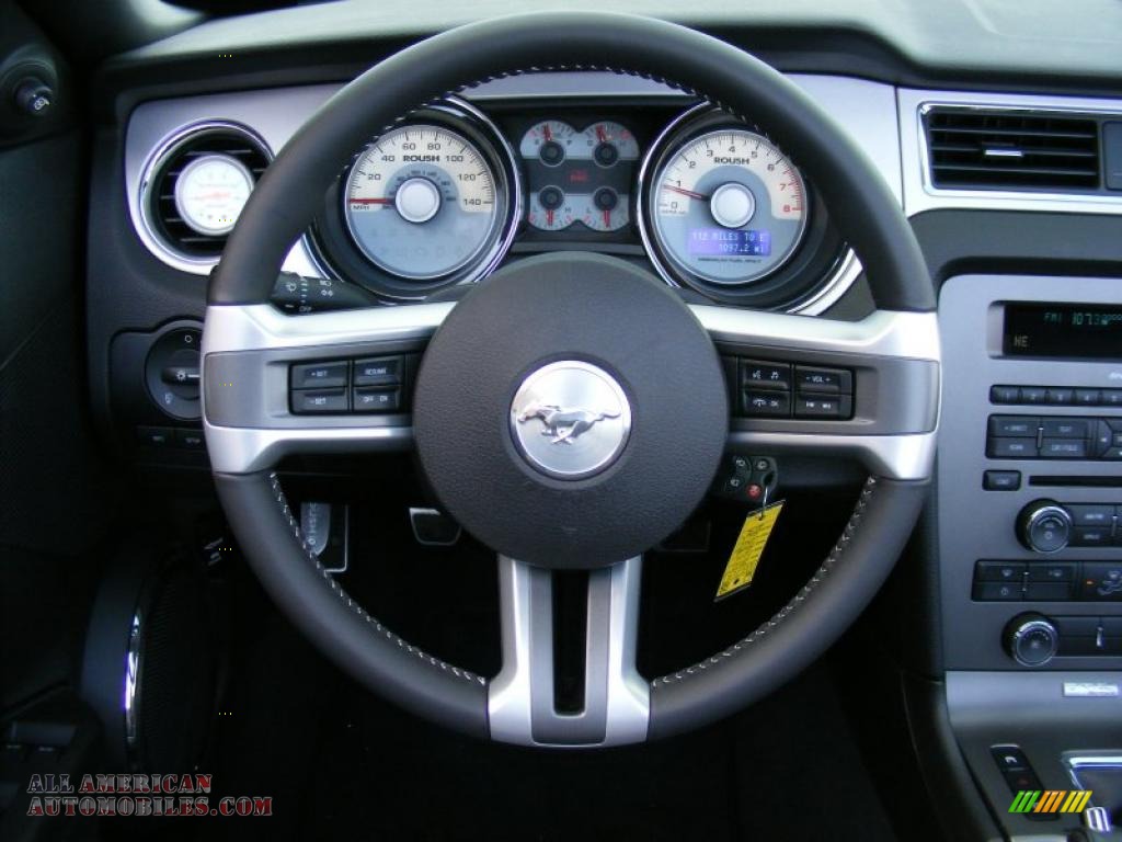 2010 Mustang Roush 427 Supercharged Convertible - Black / Charcoal Black photo #19