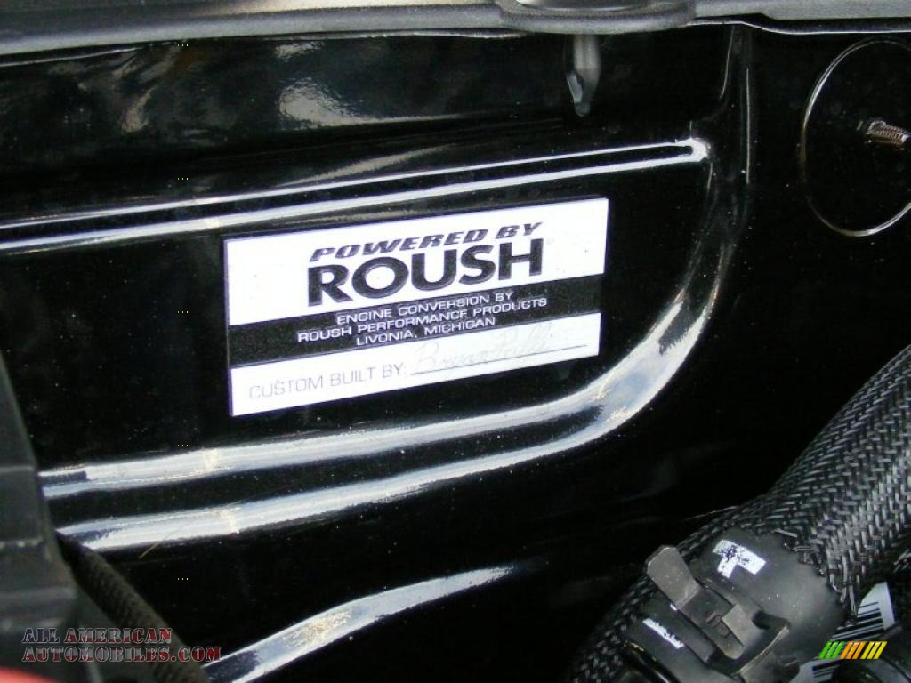 2010 Mustang Roush 427 Supercharged Convertible - Black / Charcoal Black photo #41