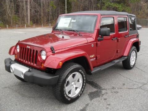 Jeep Wrangler 2011 Red. 2011 Jeep Wrangler Unlimited