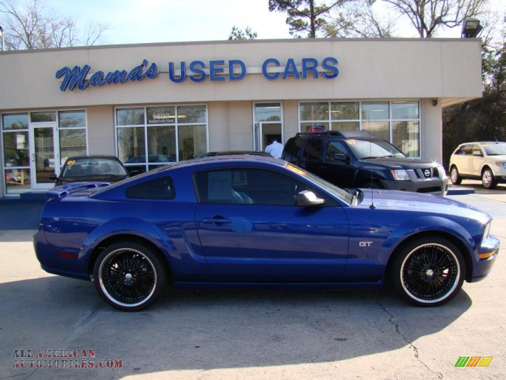 Dark Blue Mustang