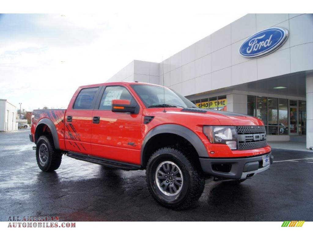 Molten Orange Tri Coat / Raptor Black/Orange Ford F150 SVT Raptor SuperCrew 4x4