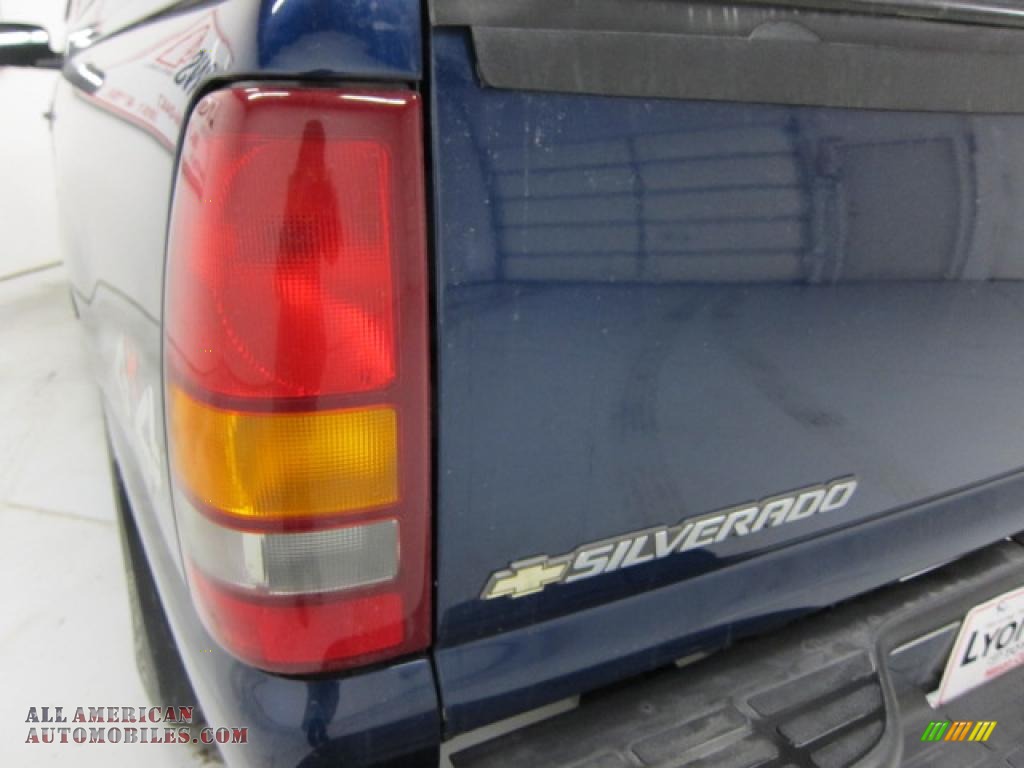 1999 Silverado 1500 LS Regular Cab 4x4 - Indigo Blue Metallic / Graphite photo #9