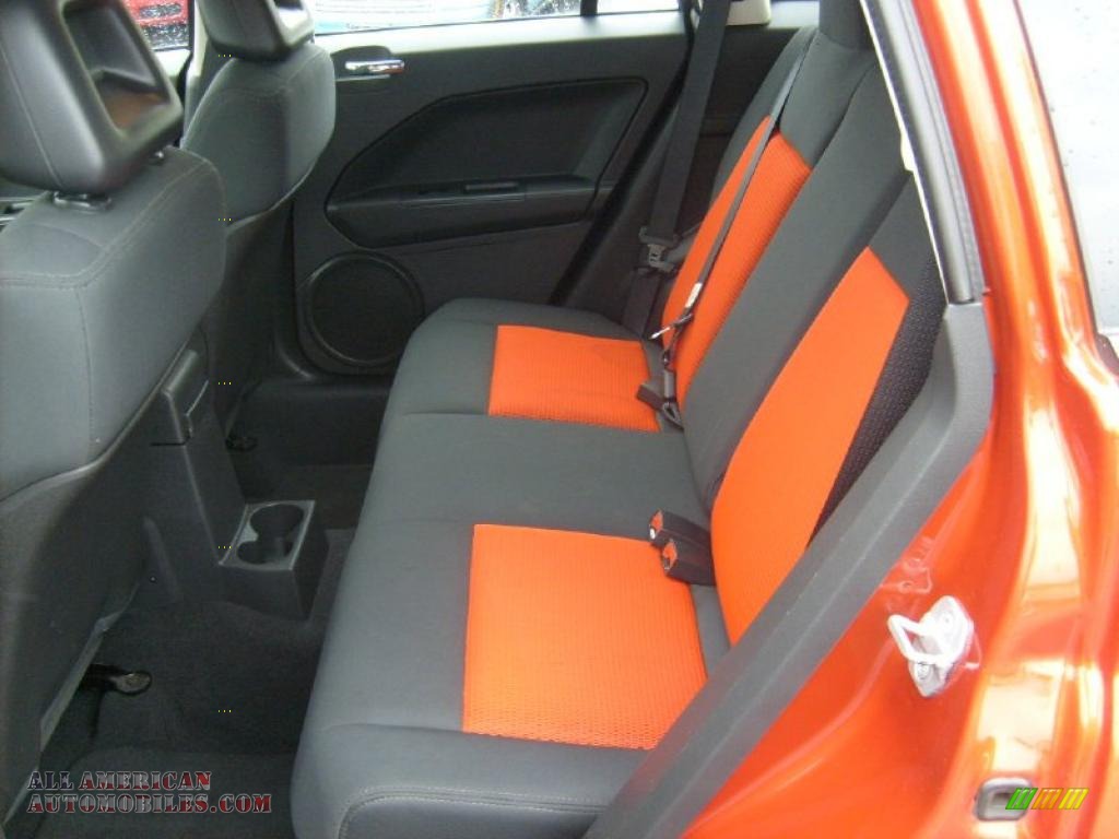 2008 Caliber R/T AWD - Sunburst Orange Pearl / Dark Slate Gray/Orange photo #14