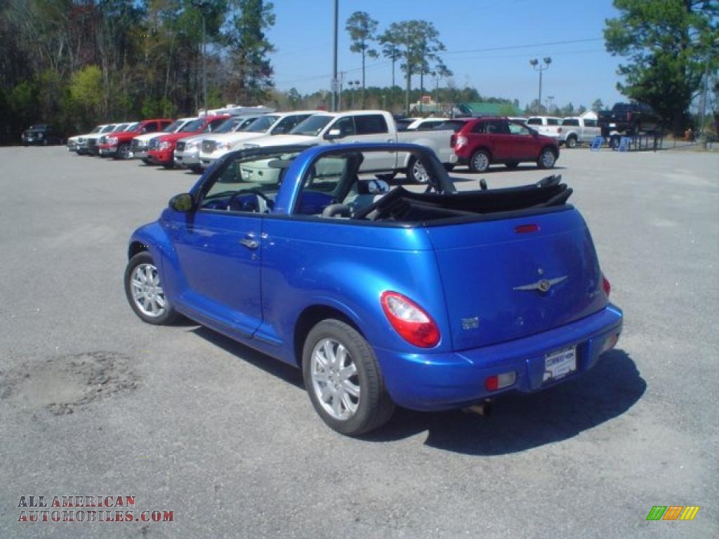 2006 PT Cruiser Touring Convertible - Electric Blue Pearl / Pastel Slate Gray photo #7