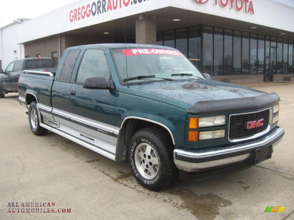 Forest Green Metallic / Beige GMC Sierra 1500 SLE Extended Cab