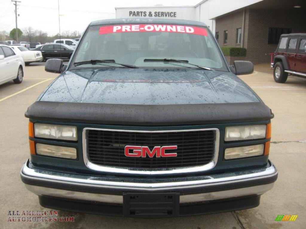 1995 Sierra 1500 SLE Extended Cab - Forest Green Metallic / Beige photo #2