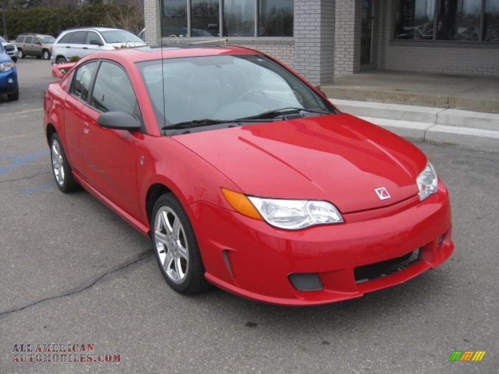 Chili Pepper Red / Black Saturn ION Red Line Quad Coupe