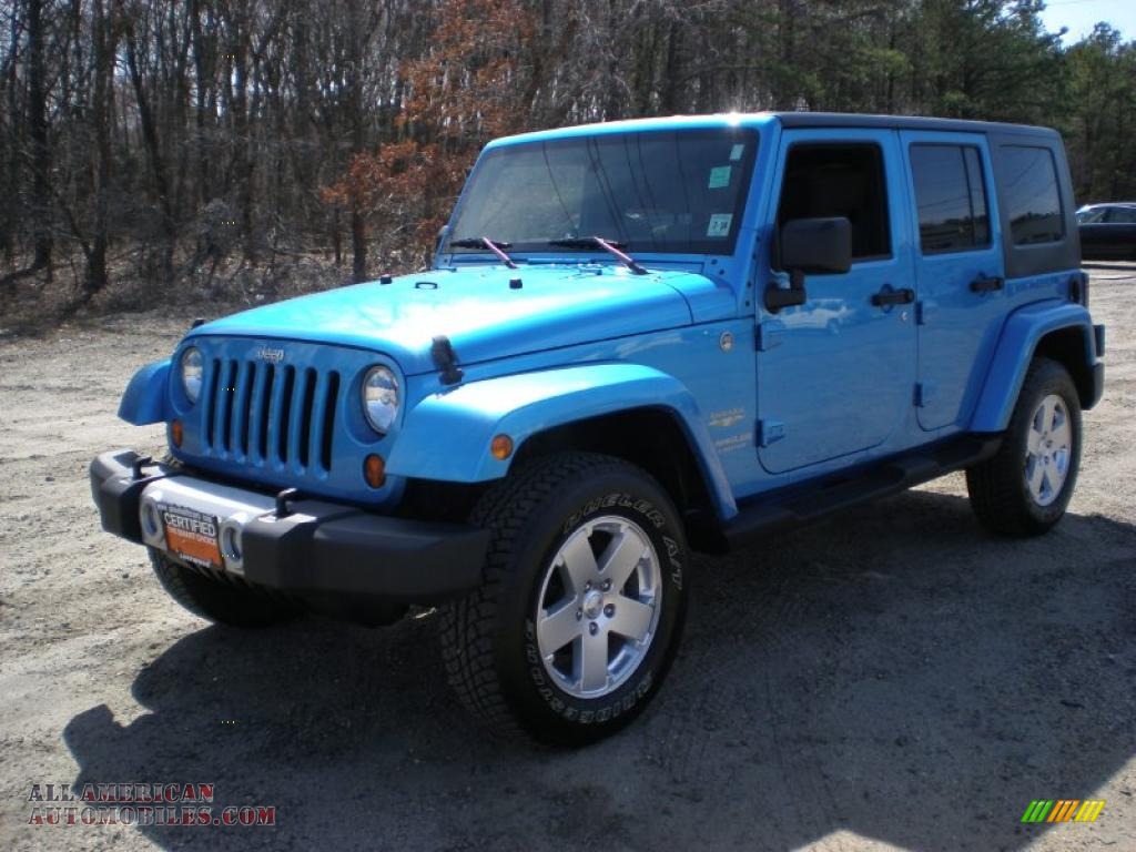 Surf blue jeep wrangler unlimited for sale