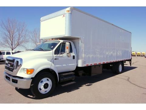 Oxford White 2008 Ford F750 Super Duty XL Chassis Regular Cab Moving Truck Oxford White 2008 Ford F750 Super Duty XL Chassis Regular Cab Moving Truck