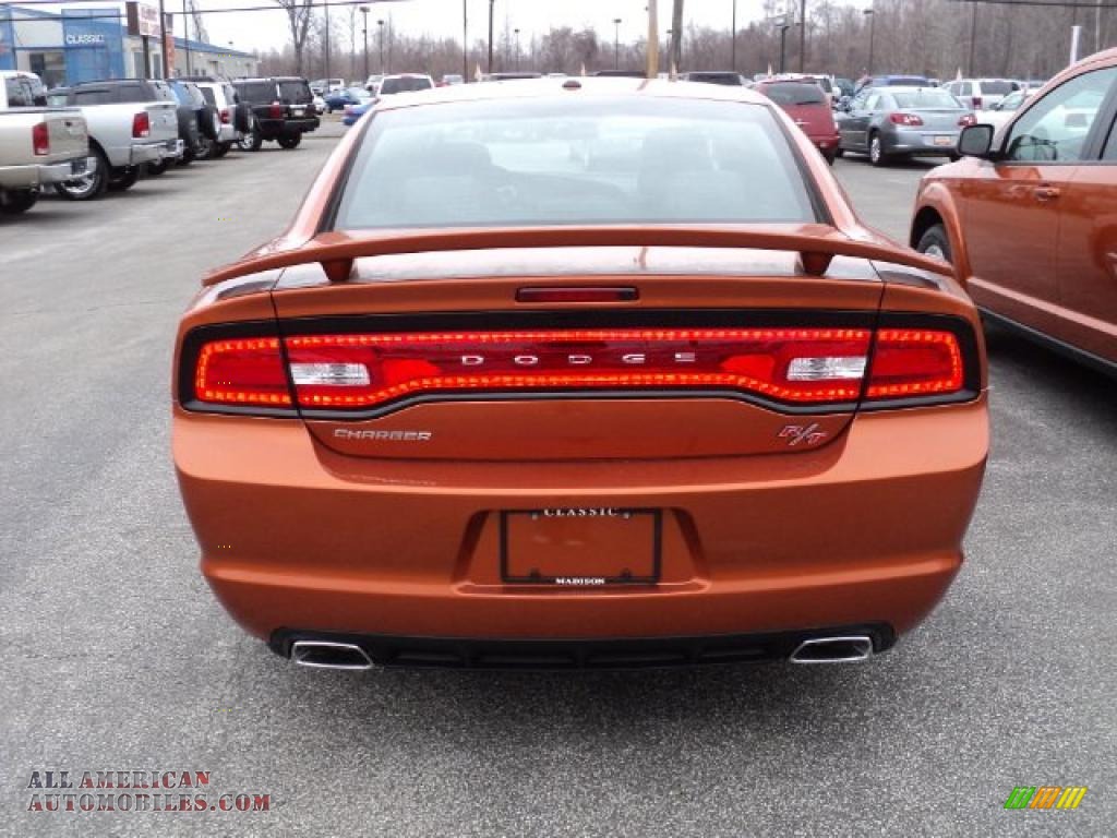 2011 Charger R/T Road & Track - Toxic Orange Pearl / Black photo #4