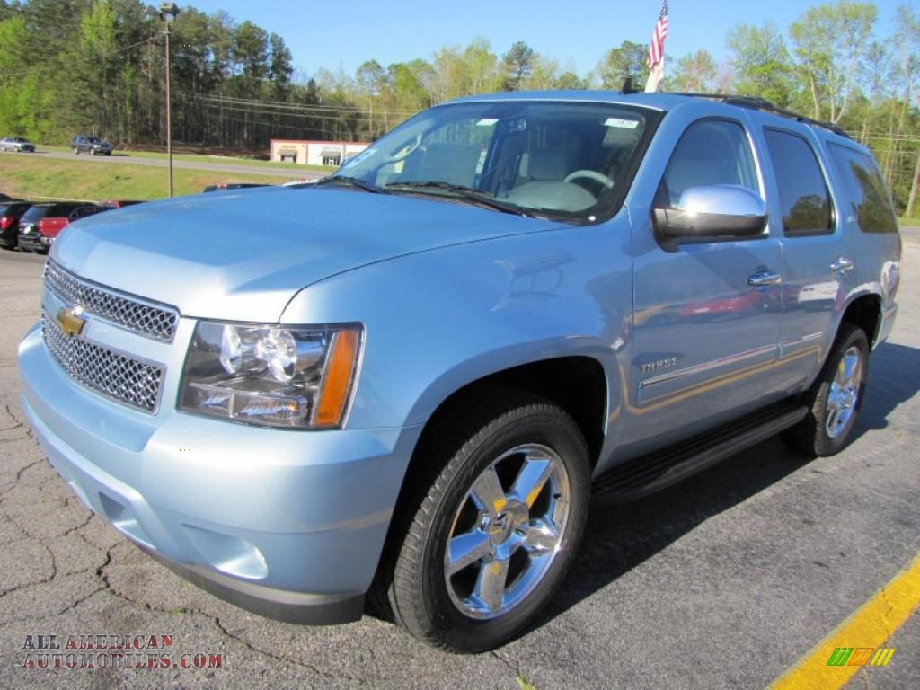 2011 Tahoe LTZ - Ice Blue Metallic / Light Titanium/Dark Titanium photo #2