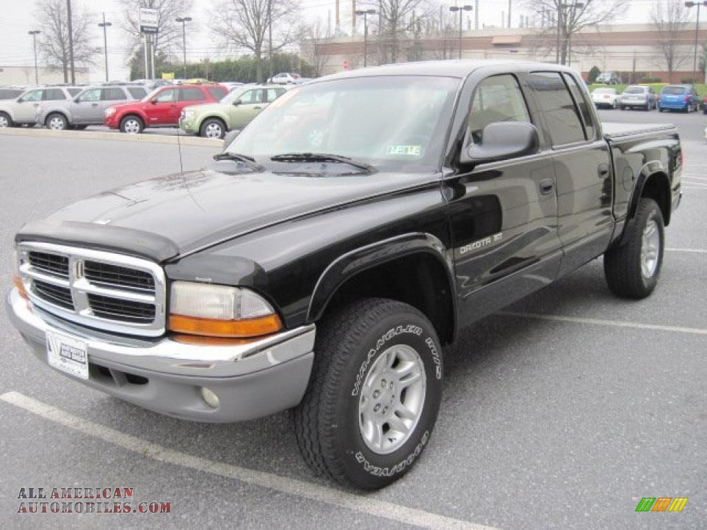 2001 Dodge Dakota Slt Quad Cab 4x4 In Black Photo #3 - 143650 