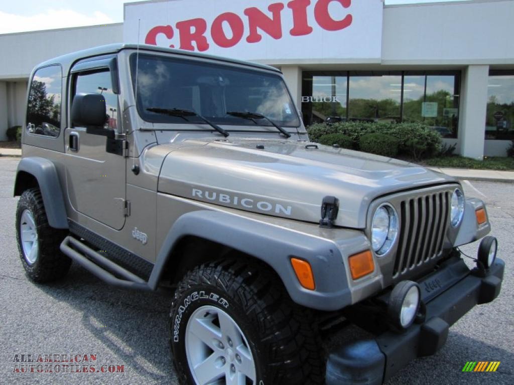 2005 jeep wrangler rubicon 4x4 in light khaki metallic 300535 all