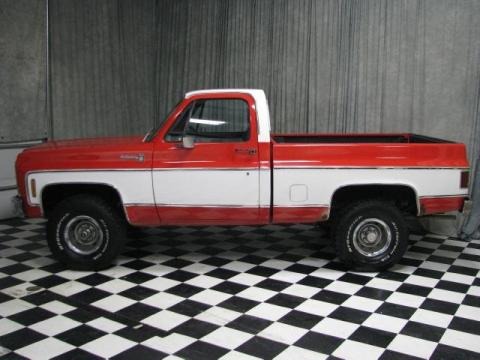 Red/White 1977 Chevrolet C/K C 10