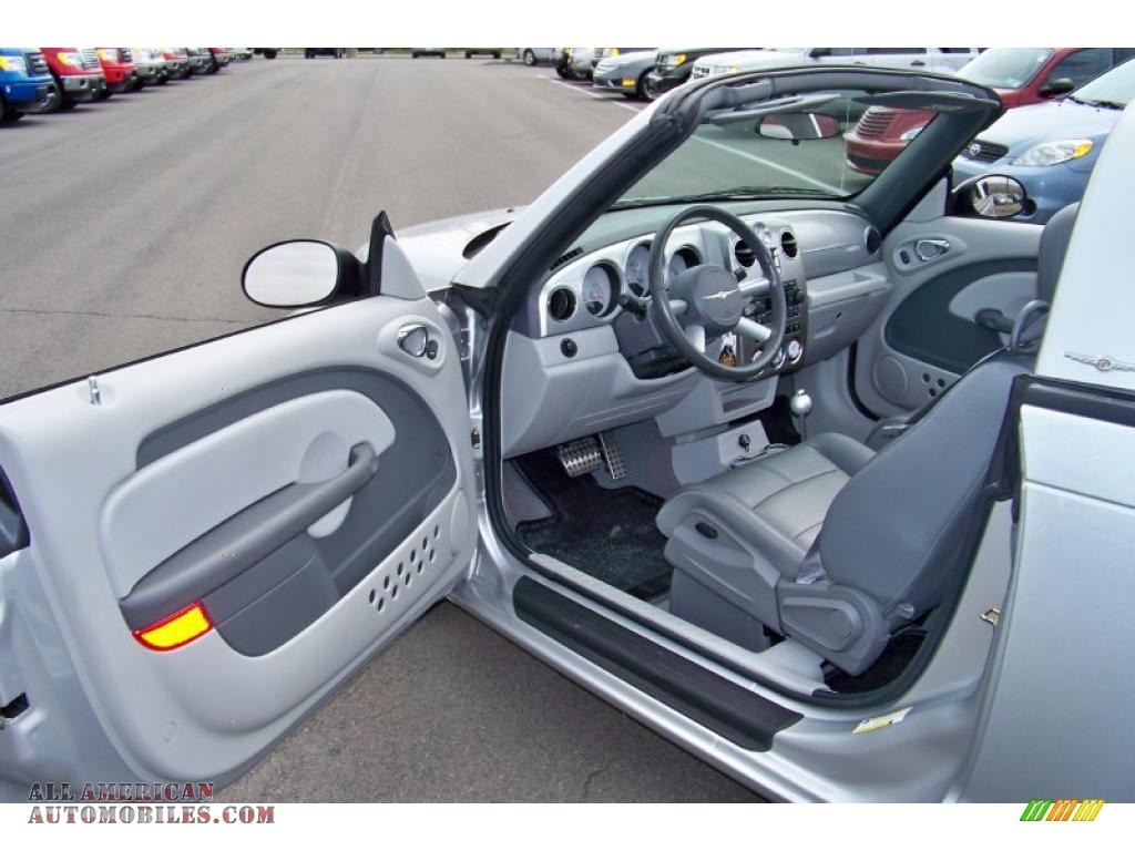 2006 PT Cruiser GT Convertible - Bright Silver Metallic / Pastel Slate Gray photo #11
