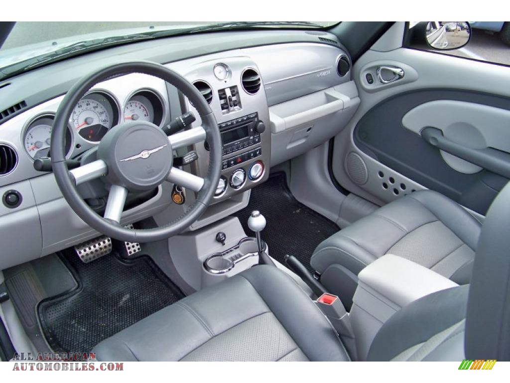 2006 PT Cruiser GT Convertible - Bright Silver Metallic / Pastel Slate Gray photo #13