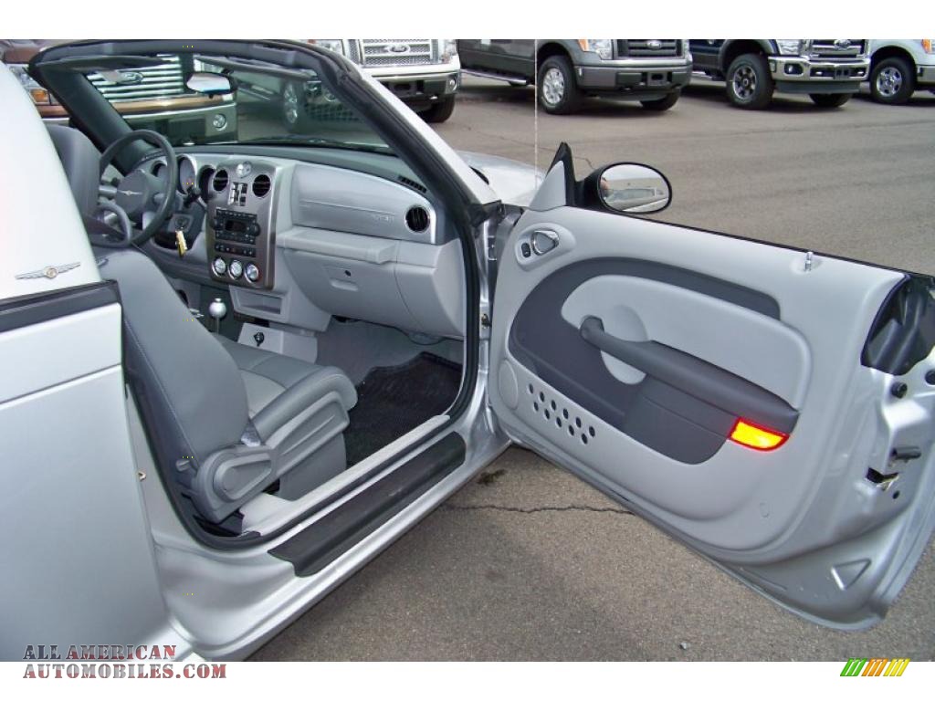 2006 PT Cruiser GT Convertible - Bright Silver Metallic / Pastel Slate Gray photo #17