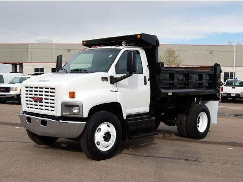 Summit White 2005 GMC C Series Topkick C7500 Regular Cab Dump Truck Summit White 2005 GMC C Series Topkick C7500 Regular Cab Dump Truck