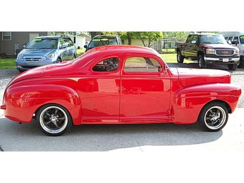 Red 1940 Ford DeLuxe Custom Coupe Red 1940 Ford DeLuxe Custom Coupe