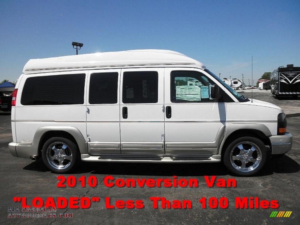 Summit White / Neutral GMC Savana Van LT 1500 Passenger Conversion