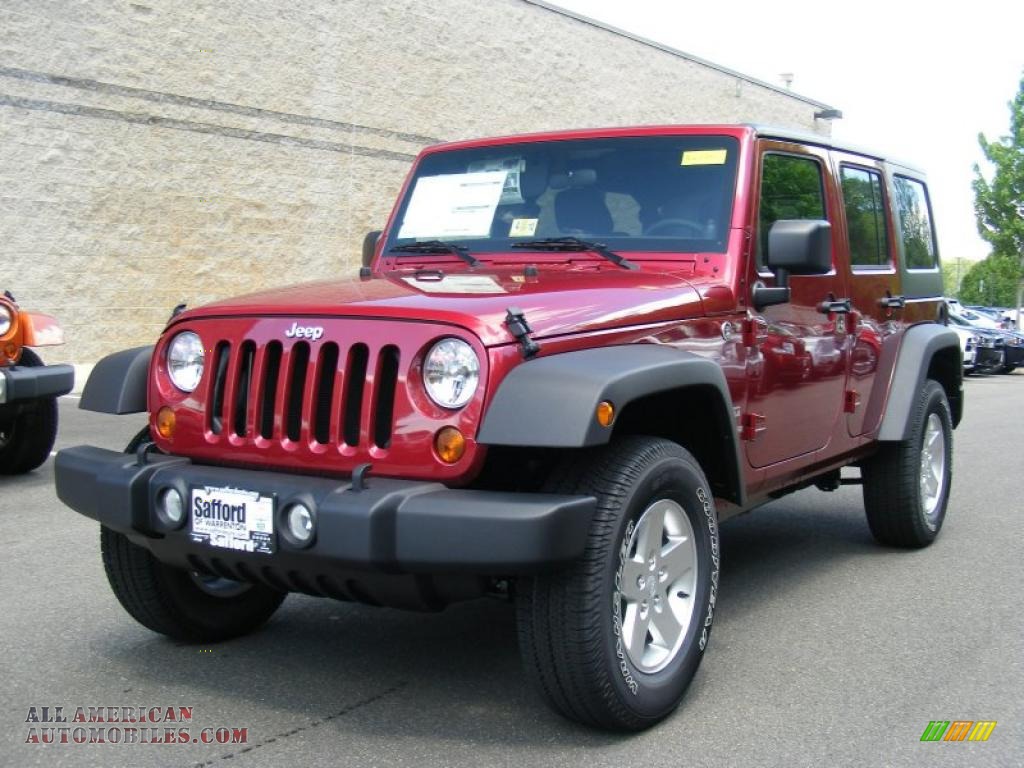 Cherry Red Jeep