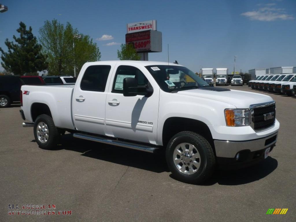 2011 Gmc Sierra 2500hd Slt Crew Cab 4x4 In Summit White 218977 All American Automobiles 