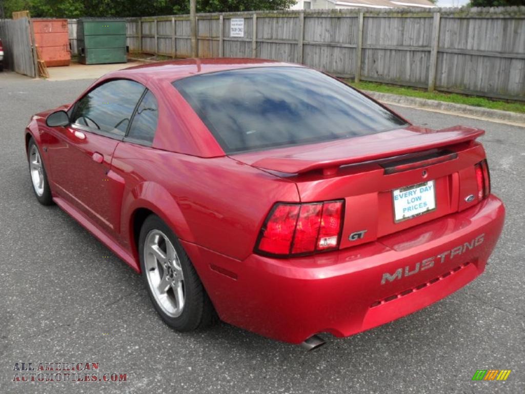 2002 Ford Mustang GT Coupe in Laser Red Metallic photo #2 ...