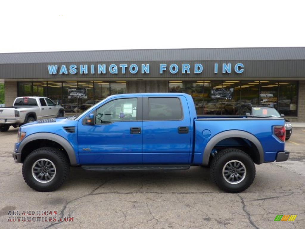 Blue Flame Metallic / Raptor Black Ford F150 SVT Raptor SuperCrew 4x4