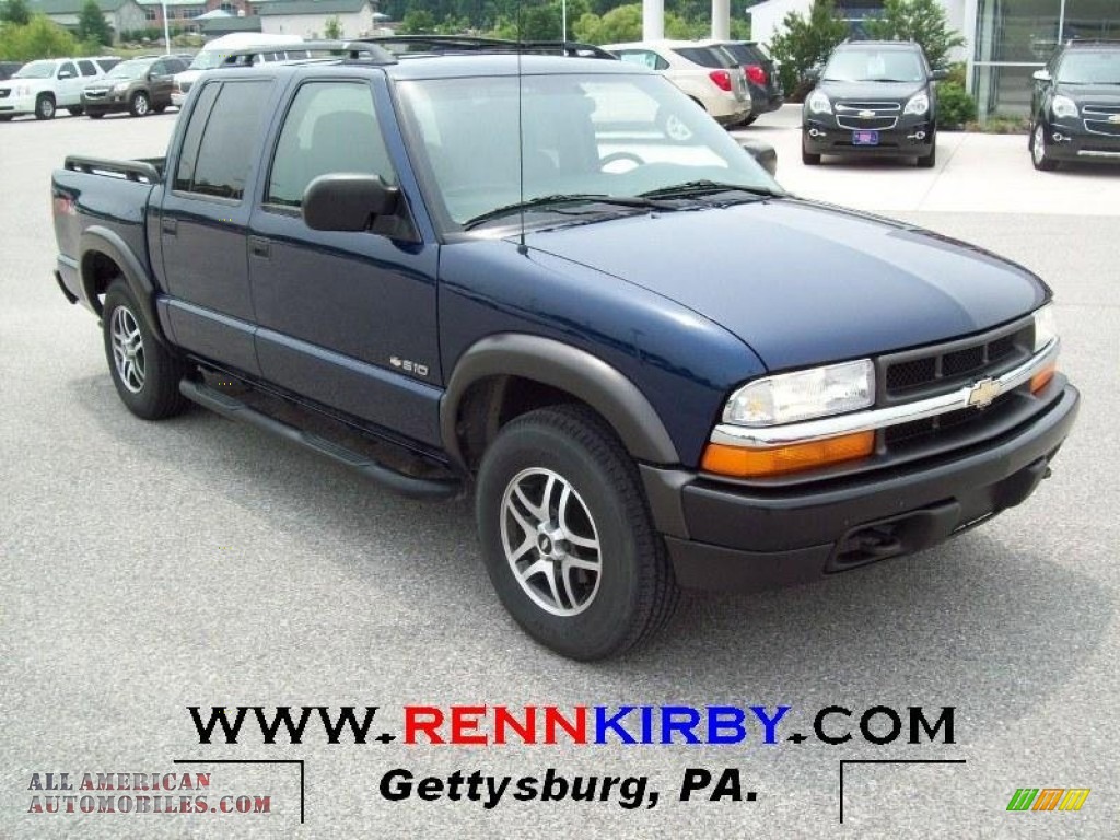 2004 Chevrolet S10 LS ZR5 Crew Cab 4x4 in Indigo Blue Metallic photo 7
