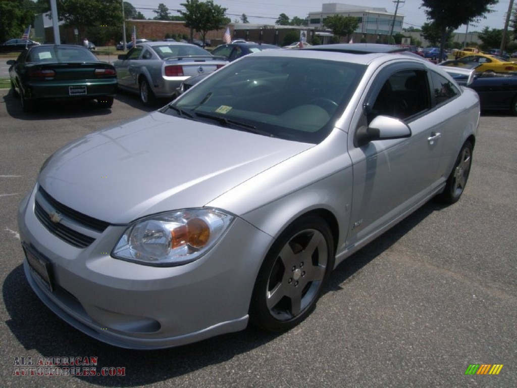 2006 Cobalt SS Supercharged Coupe - Ultra Silver Metallic / Ebony/Red photo #1