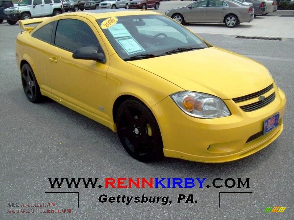 2006 Cobalt SS Supercharged Coupe - Rally Yellow / Ebony photo #1
