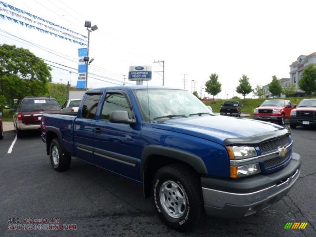 2004 Silverado 1500 Z71 Extended Cab 4x4 - Arrival Blue Metallic / Medium Gray photo #1