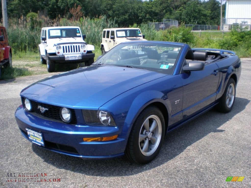 Vista Blue Metallic / Dark Charcoal Ford Mustang GT Premium Convertible