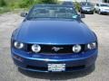 Ford Mustang GT Premium Convertible Vista Blue Metallic photo #2