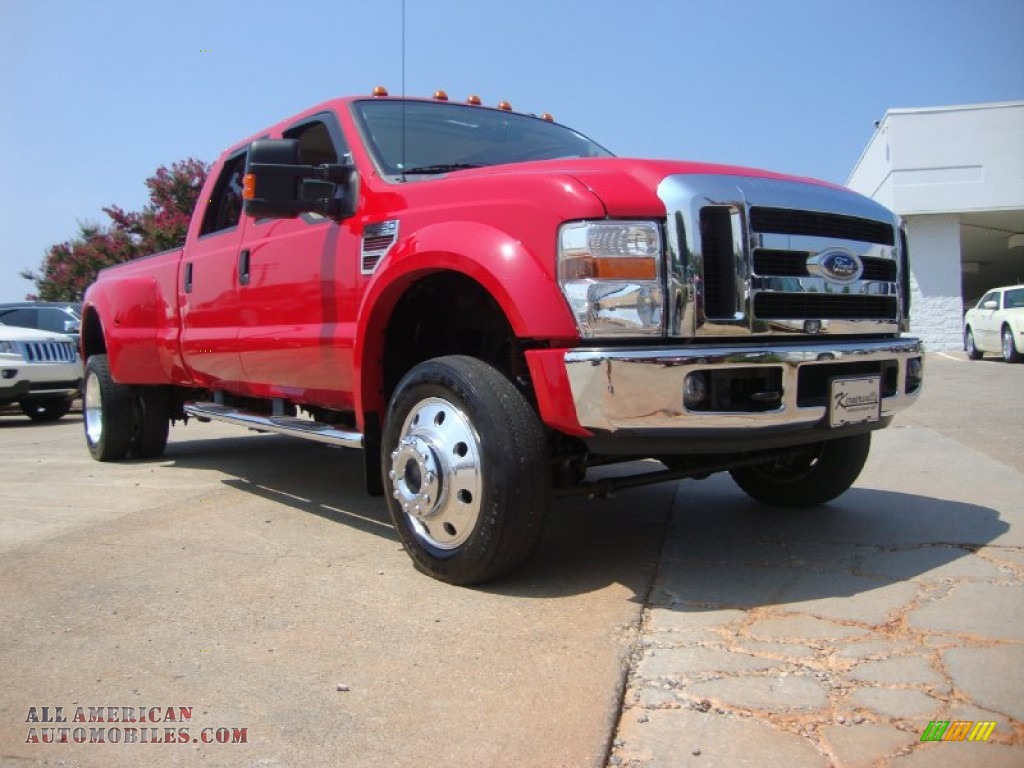 Red Clearcoat / Tan Ford F450 Super Duty Lariat Crew Cab 4x4 Dually