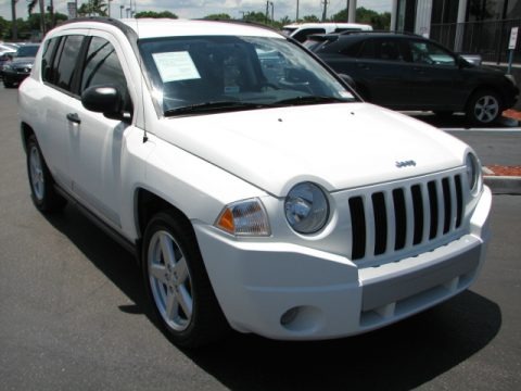 White Jeep Compass 2007. 2007 Jeep Compass Limited