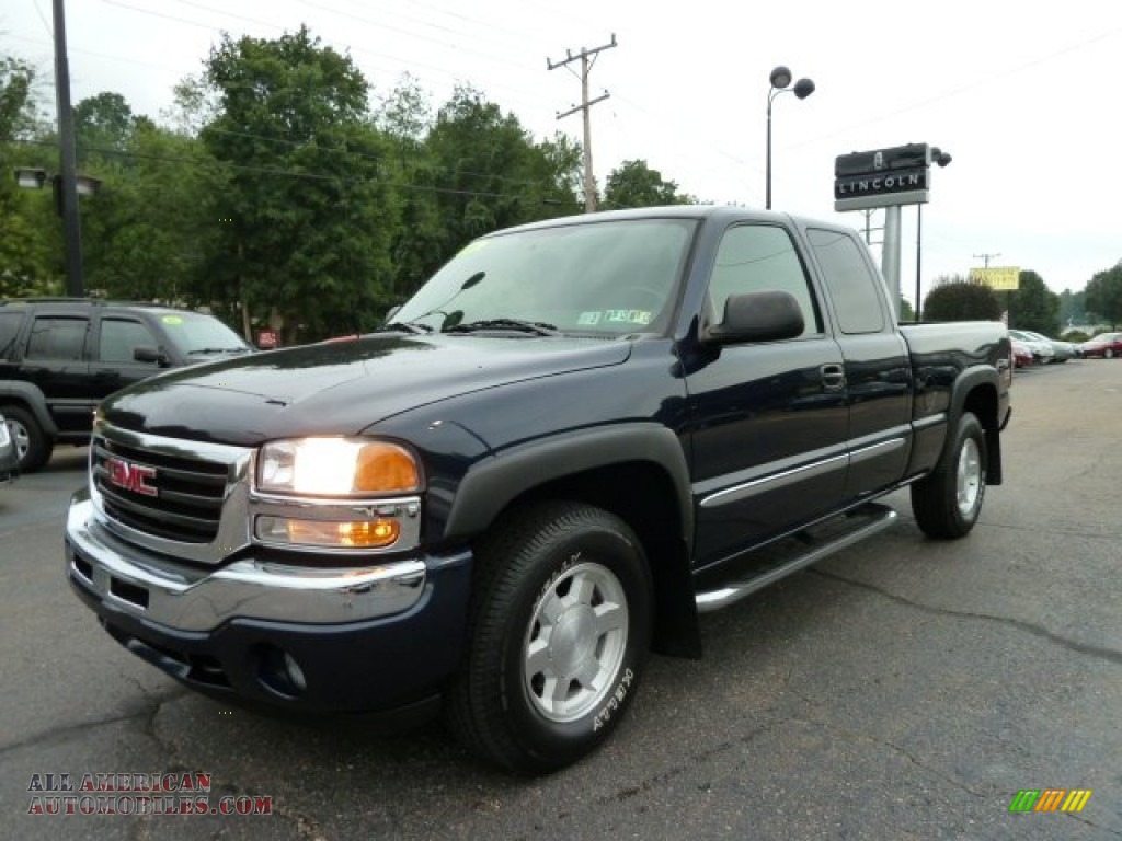 2006 Gmc Sierra 1500 Z71 Extended Cab 4x4 In Deep Blue Metallic Gmc Sierra 1500 Z71 Extended Cab 4x4