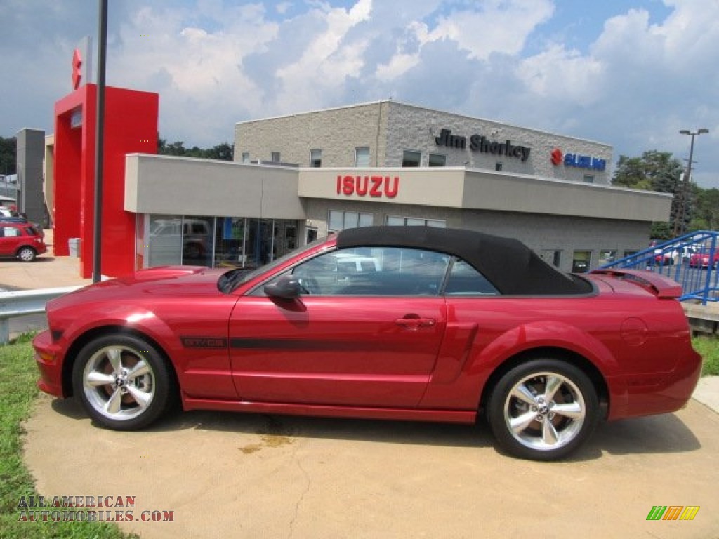 2008 Mustang GT/CS California Special Convertible - Dark Candy Apple Red / Charcoal Black/Dove photo #4