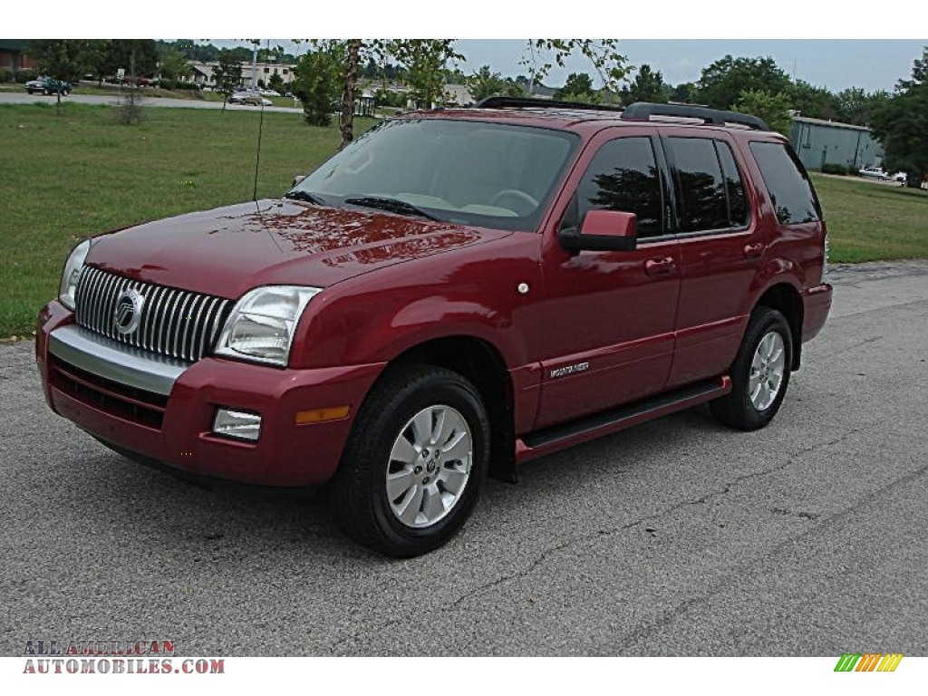 2008 Mercury Mountaineer in Vivid Red Metallic photo 43 J01501 All