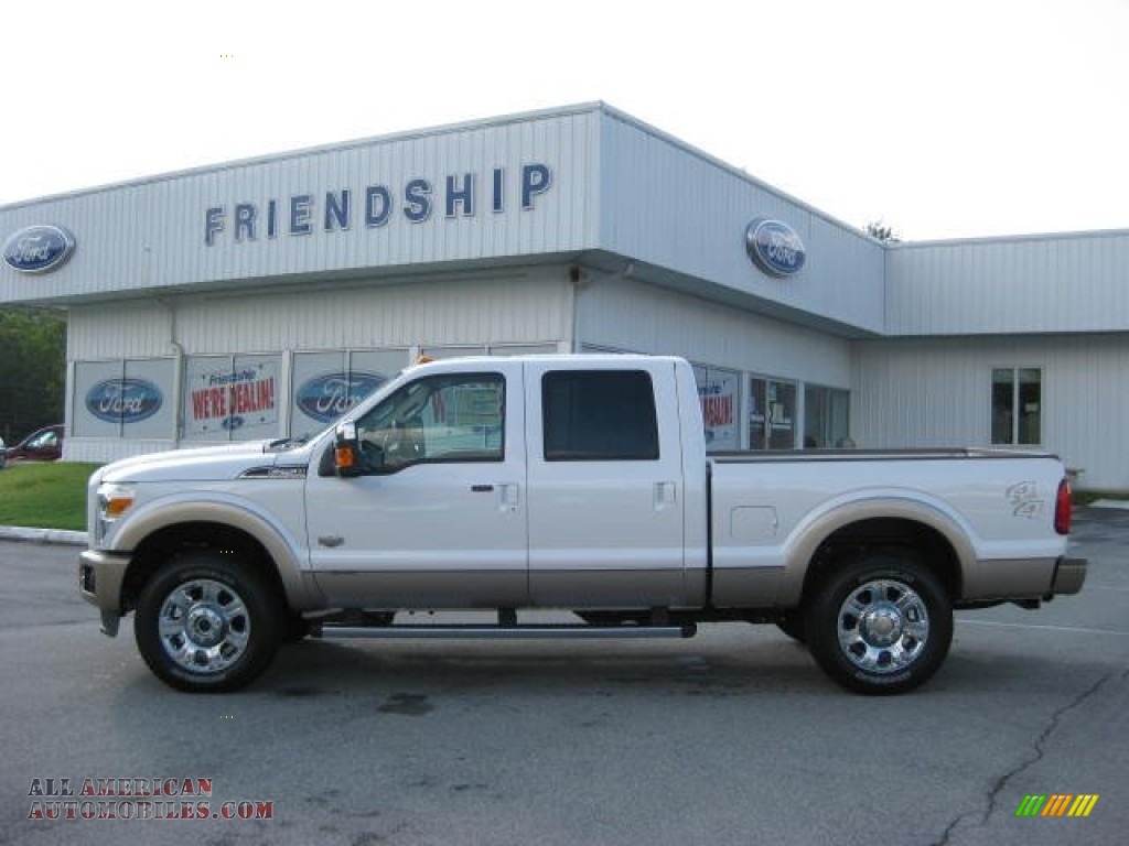 2012 Ford F250 Super Duty King Ranch Crew Cab 4x4 in White Platinum