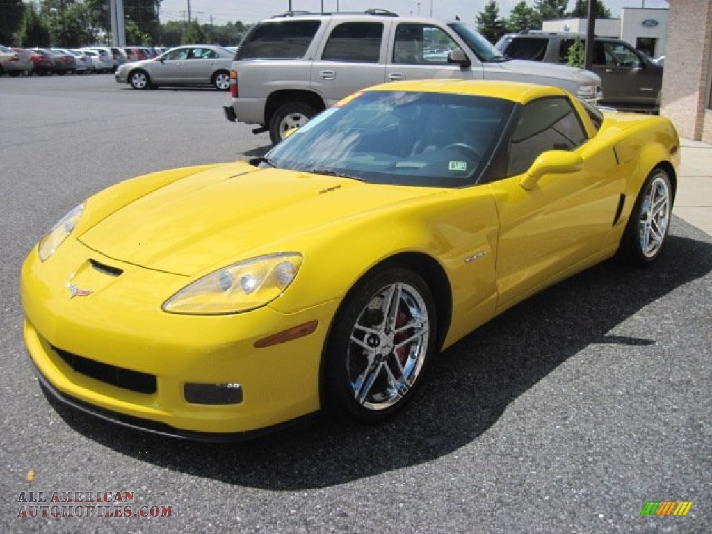 2008 Corvette Z06 - Velocity Yellow / Ebony photo #3