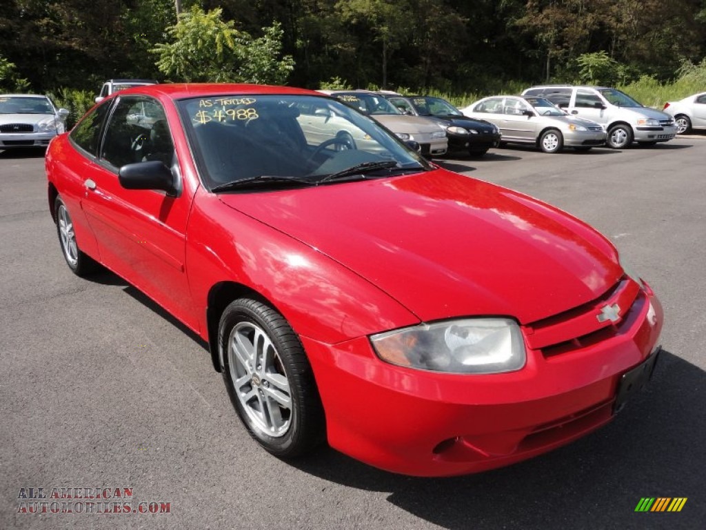 2005 Chevrolet Cavalier Coupe In Victory Red 211545 All American 2005 Cavalier Coupe Victory Red Graphite Gray Photo 1