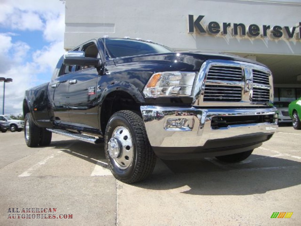 2012 Dodge Ram 3500 HD Laramie Mega Cab 4x4 Dually In Black Photo 15 