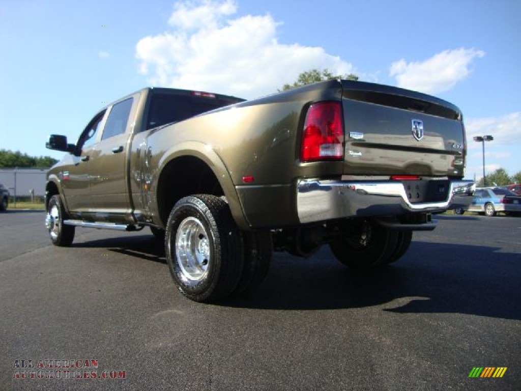 2012 Dodge Ram 3500 HD Laramie Crew Cab 4x4 Dually in Sagebrush Pearl